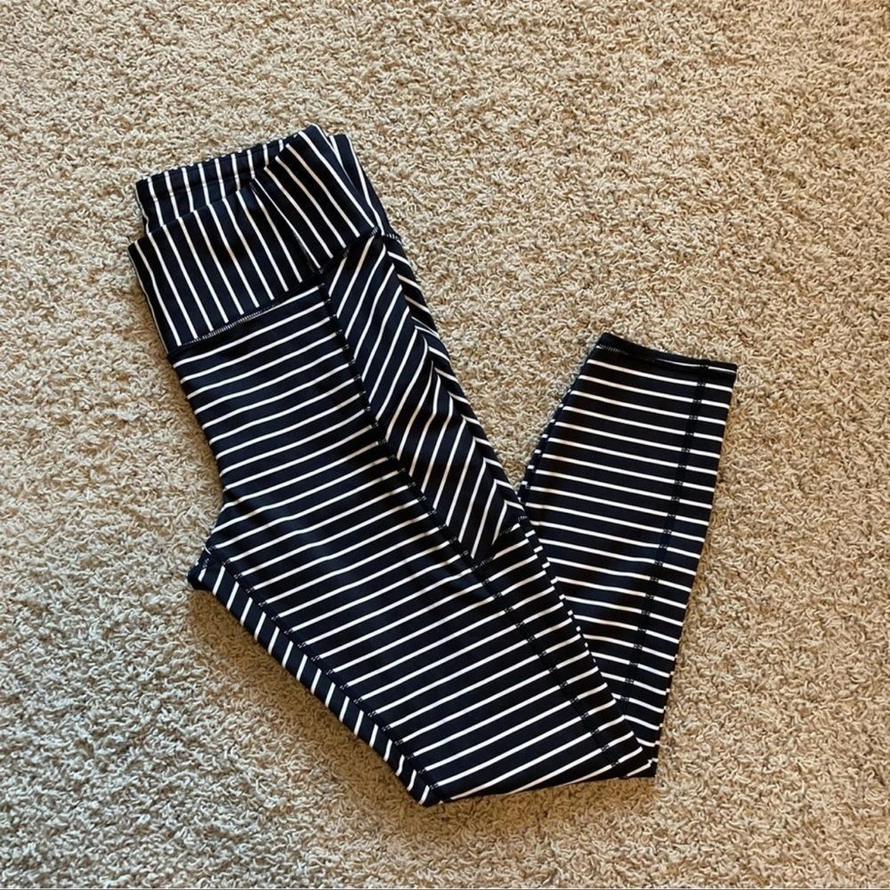 Athleta Stripe Contender 7/8 Tights Leggings S - Picture 5 of 7